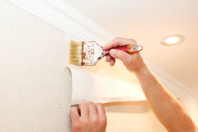 Pose de papier peint à Simandre — revêtements muraux et toiles de verre